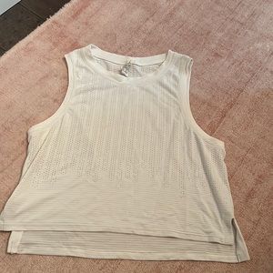 White lulu lemon lols tank top.